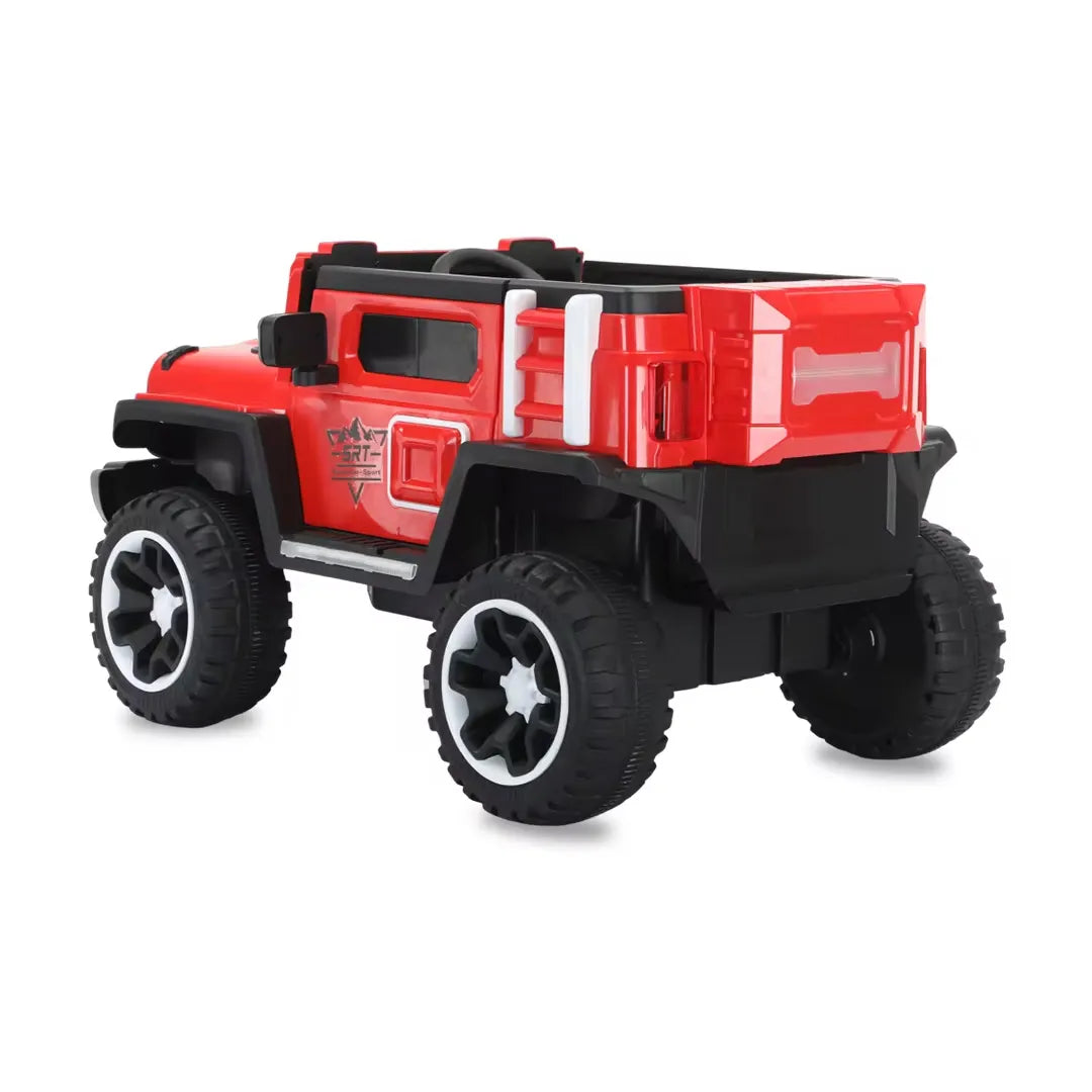 Auto Eléctrico Batería 4X4 Luz Musica LED Control Papás 12V Rojo