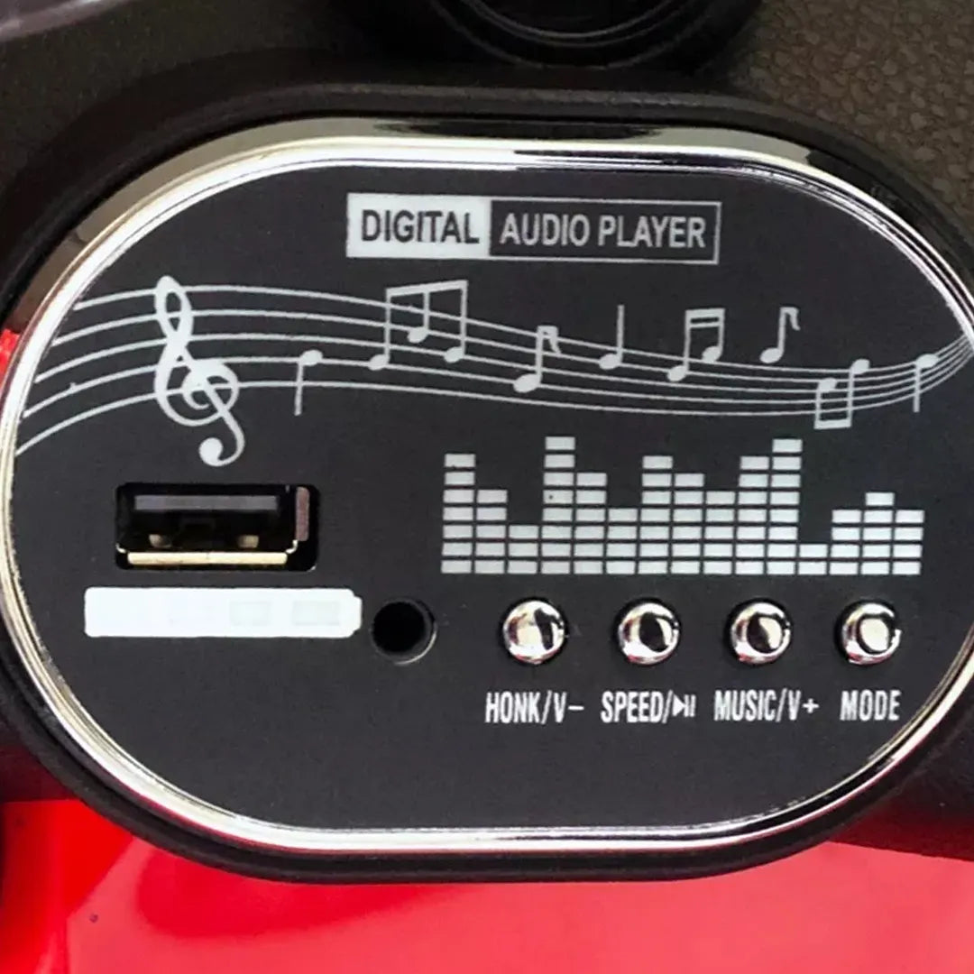 Auto Eléctrico Batería 4X4 Luz Musica LED Control Papás 12V Rosa