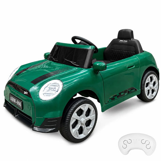 Auto Eléctrico Batería Infantil Deportivo Europeos 6V Música LED Control Verde