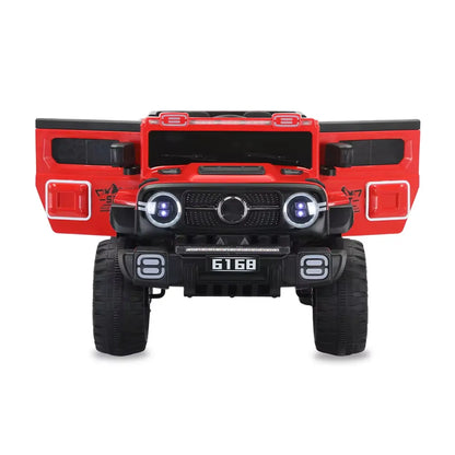 Auto Eléctrico Batería 4X4 Luz Musica LED Control Papás 12V Rojo
