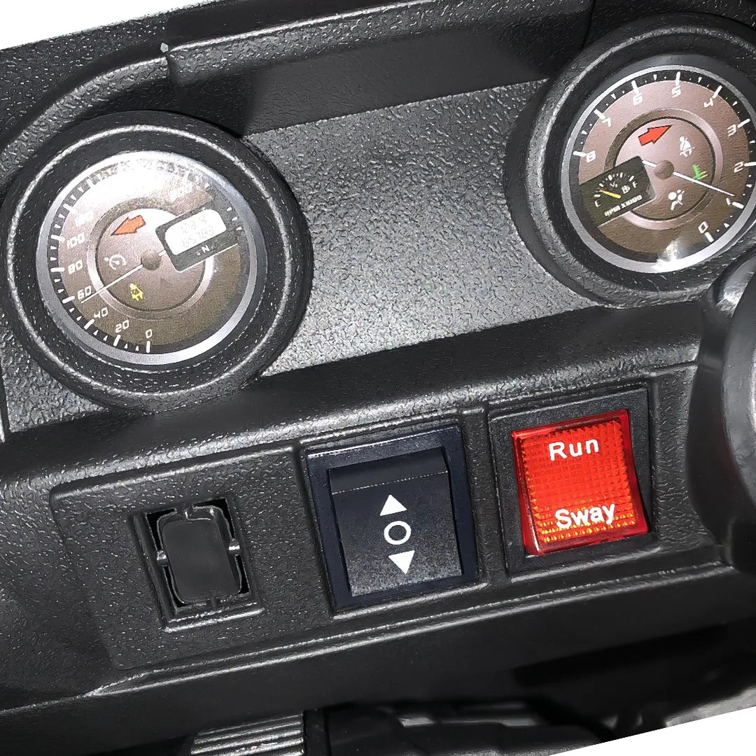 Auto Eléctrico Batería 4X4 Luz Musica LED Control Papás Llaves 12V Verde