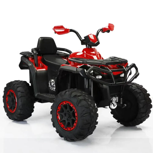 Cuatrimoto Eléctrica Recargable Infantil Luz Musica 12V Control Papás Rojo