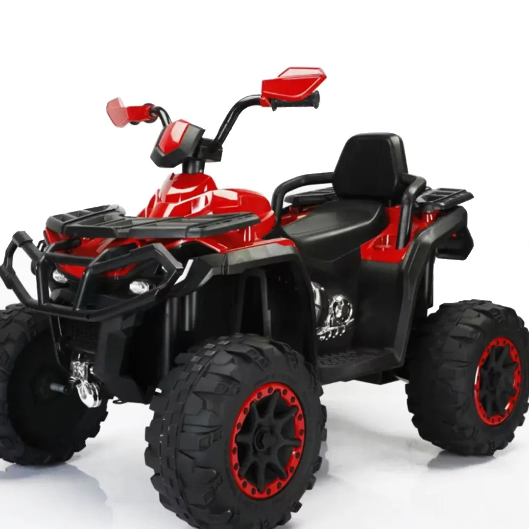 Cuatrimoto Eléctrica Recargable Infantil Luz Musica 12V Control Papás Rojo