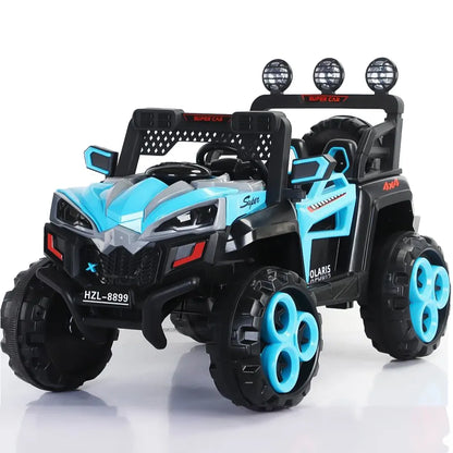 Auto Eléctrico Batería Eléctrica Control Remoto Luces Musica Azul