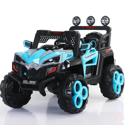Auto Eléctrico Batería Eléctrica Control Remoto Luces Musica Azul