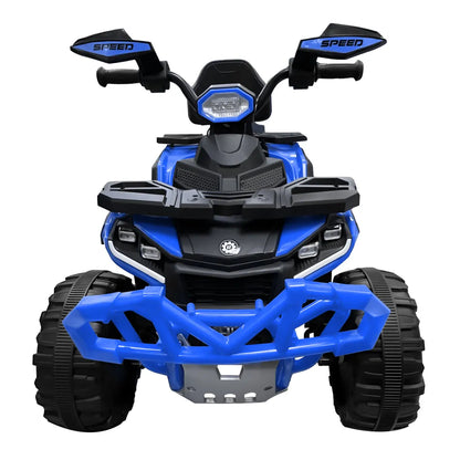 Cuatrimoto Eléctrica Infantil Recargable Luz LED Música Control Papás 6V Azul
