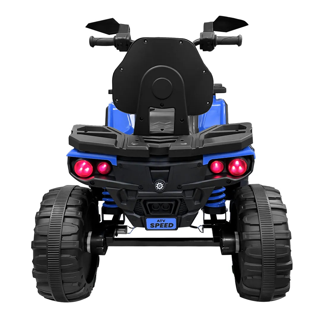 Cuatrimoto Eléctrica Infantil Recargable Luz LED Música Control Papás 6V Azul