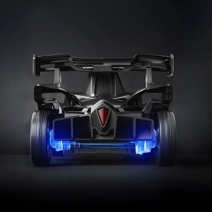 Auto Eléctrico Batería F1 Carrera LUZ LED Bluetooth Música Control Negro