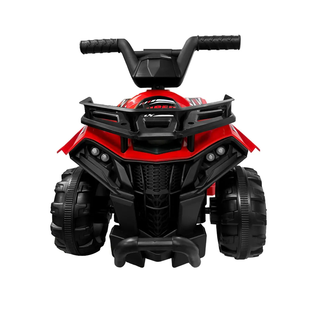 Cuatrimoto Eléctrica Infantil Recargable Luz LED Música 6V Rojo
