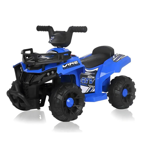 Cuatrimoto Eléctrica Infantil Batería Luz LED Música Recargable 6V Azul