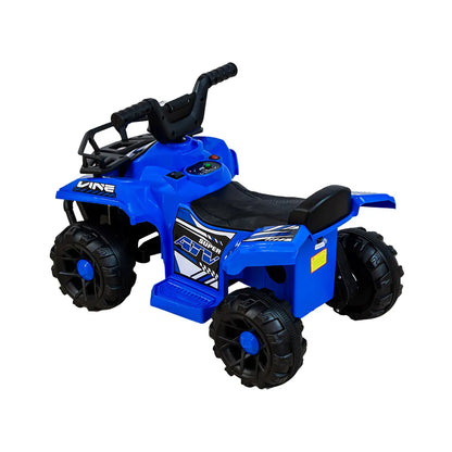 Cuatrimoto Eléctrica Infantil Batería Luz LED Música Recargable 6V Azul