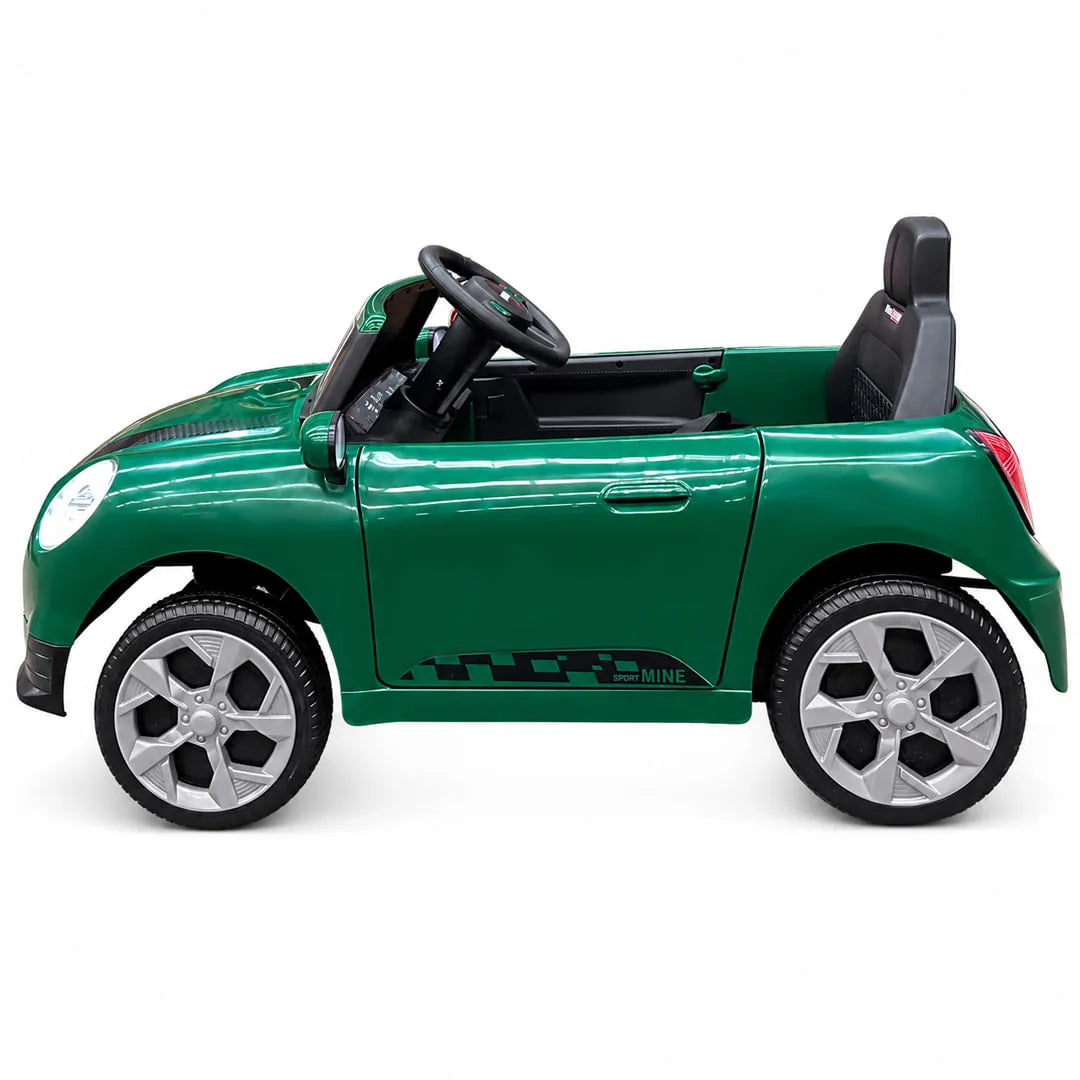 Auto Eléctrico Batería Infantil Deportivo Europeos 6V Música LED Control Verde