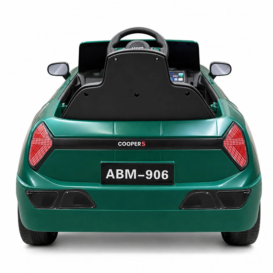 Auto Eléctrico Batería Infantil Deportivo Europeos 6V Música LED Control Verde