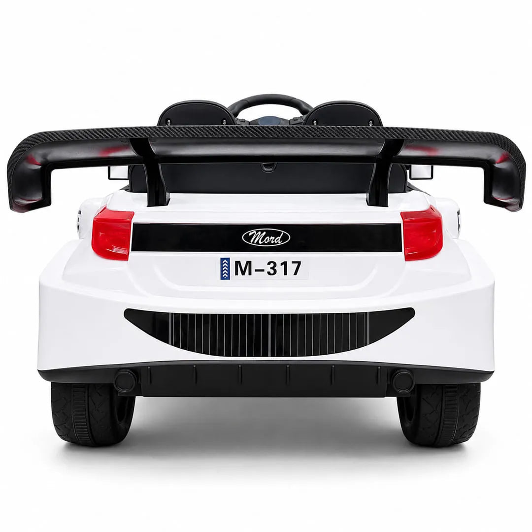 Auto a Batería Infantil Deportivo Rally 6V Música LED Control Rosa Negro