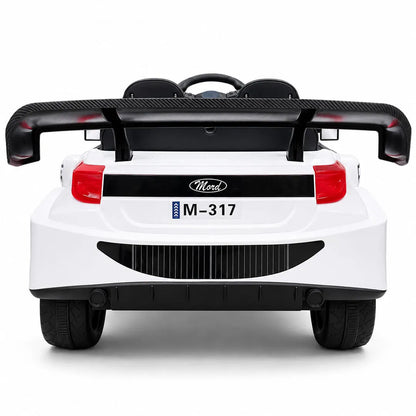 Auto a Batería Infantil Deportivo Rally 6V Música LED Control Rosa Negro